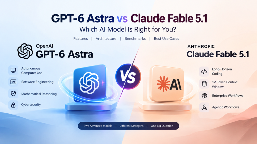 GPT 6 Astra vs Claude Fable 5.1 AI model comparison