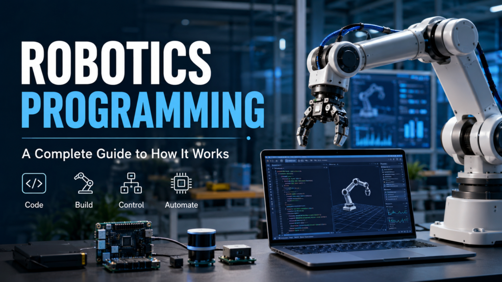 Robotics programming and robot control system