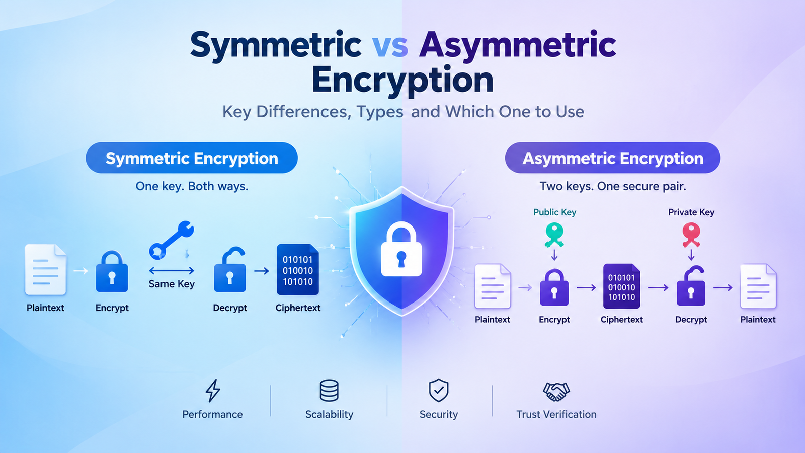 Symmetric vs Asymmetric Encryption: Differences, Algorithms & How They Work Together 2026