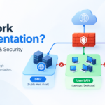 What is network segmentation diagram showing isolated subnets, firewalls, and zero-trust security zones