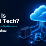 A visual representation of modern cloud tech infrastructure including hybrid networks and data storage.