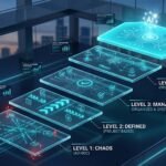 5-stage staircase maturity model for enterprise AI governance from ad-hoc chaos to optimized autonomous intelligence