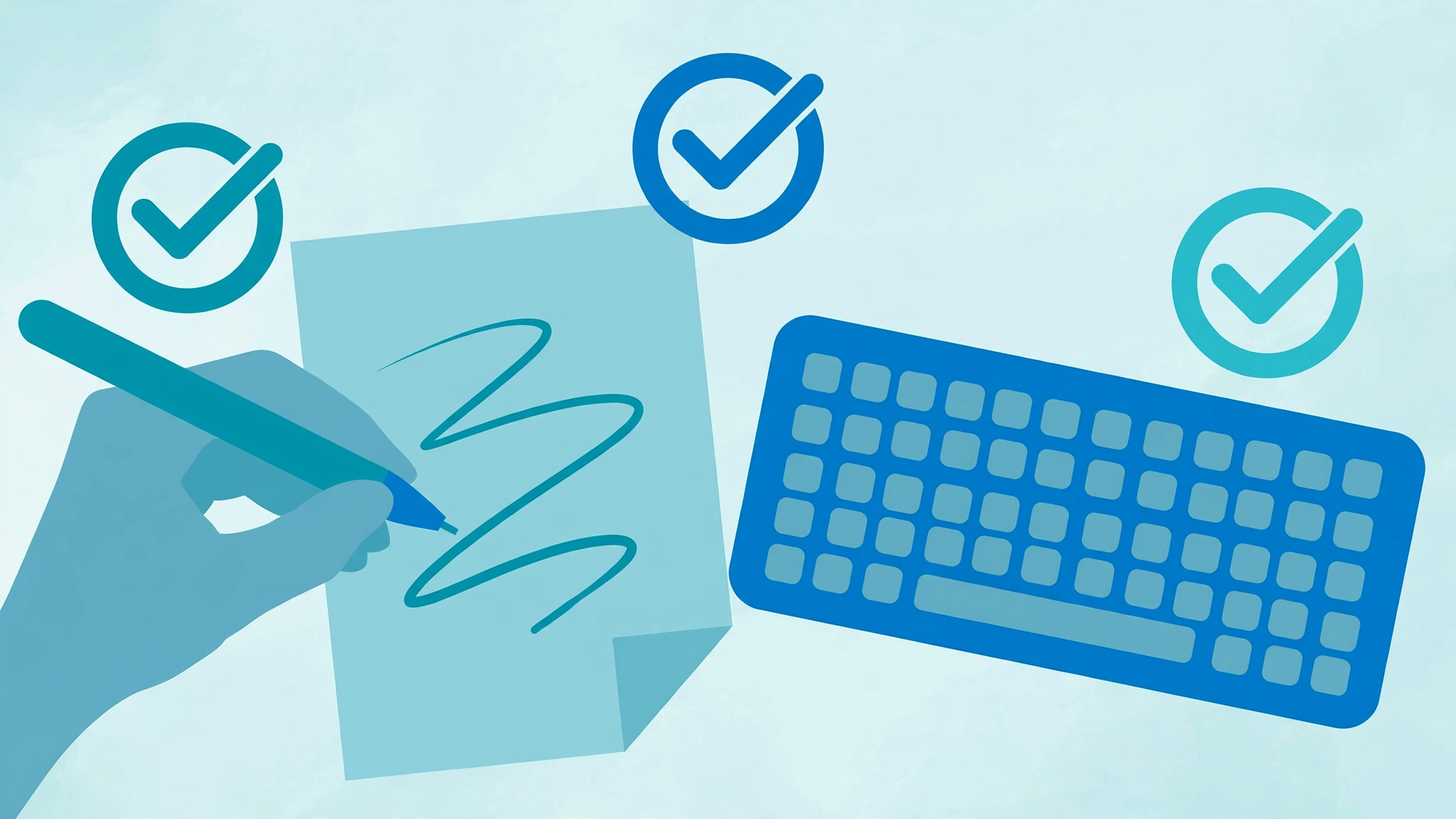 Illustration of writing clear email copy that AI can summarize accurately