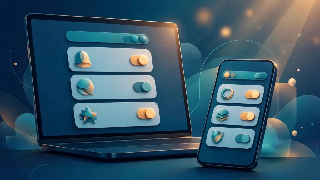Email preference center with topic toggles used in zero-party data email marketing